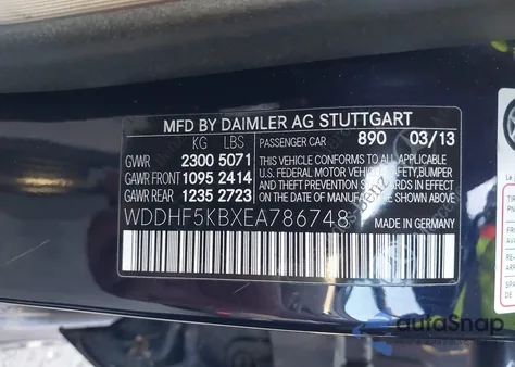 2014 Mercedes-Benz E 350 z USA, uszkodzony, nr VIN WDDHF5KBXEA786748